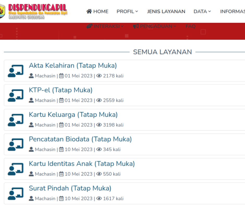 Bagi masyarakat Grobogan yang ingin melihat NIK KTP, bisa mencoba cara cek KTP online Grobogan dengan menggunakan website Disdukcapil setempat.