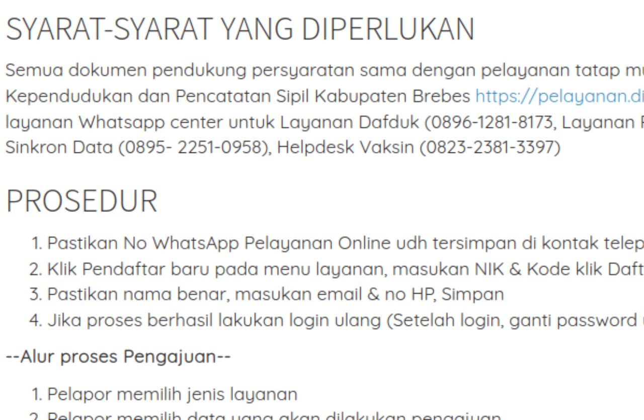 Layanan online Dindukcapil Brebes dirancang untuk mempercepat proses pengurusan dokumen kependudukan.