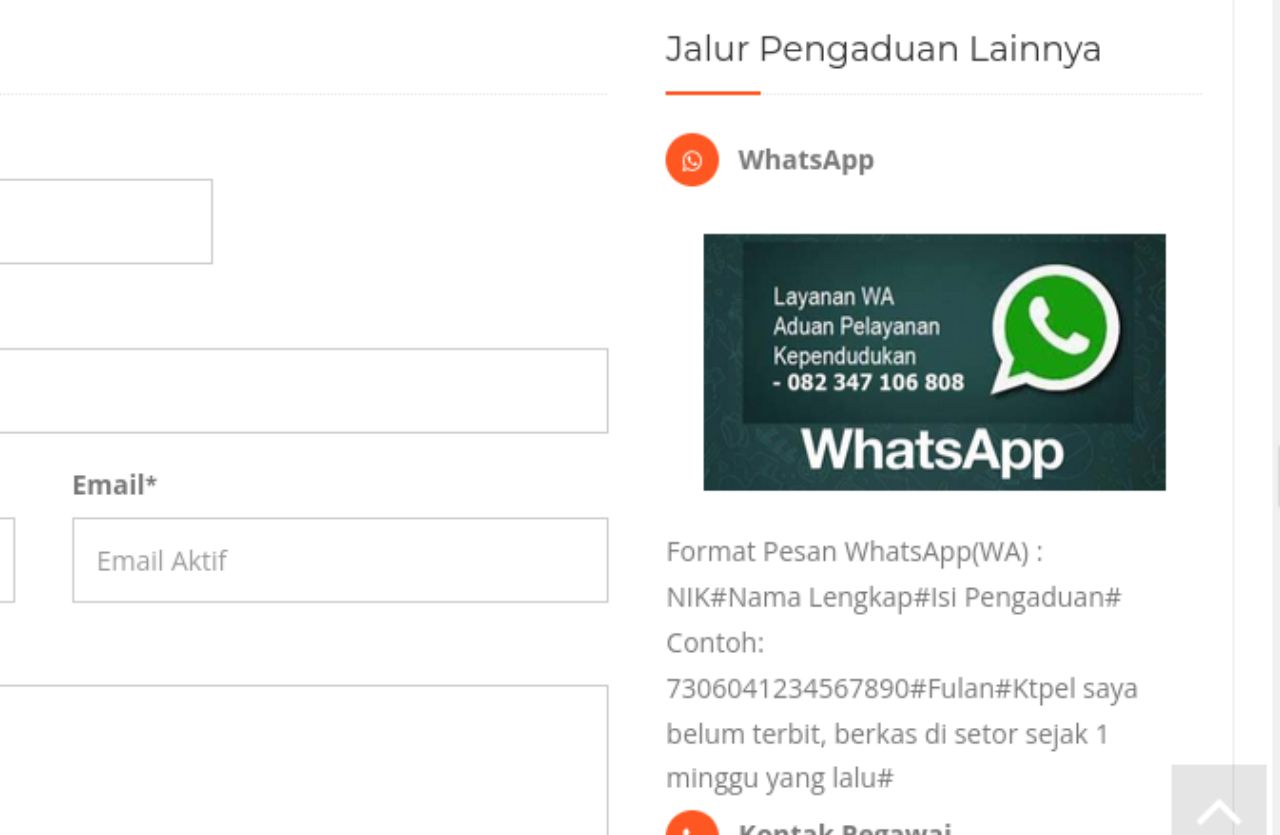 Cari nomor WhatsApp Capil Gowa untuk layanan kependudukan? Dapatkan info lengkap kontak dan layanan online Disdukcapil Gowa untuk KK, Akta Kelahiran, hingga pengaduan di sini!