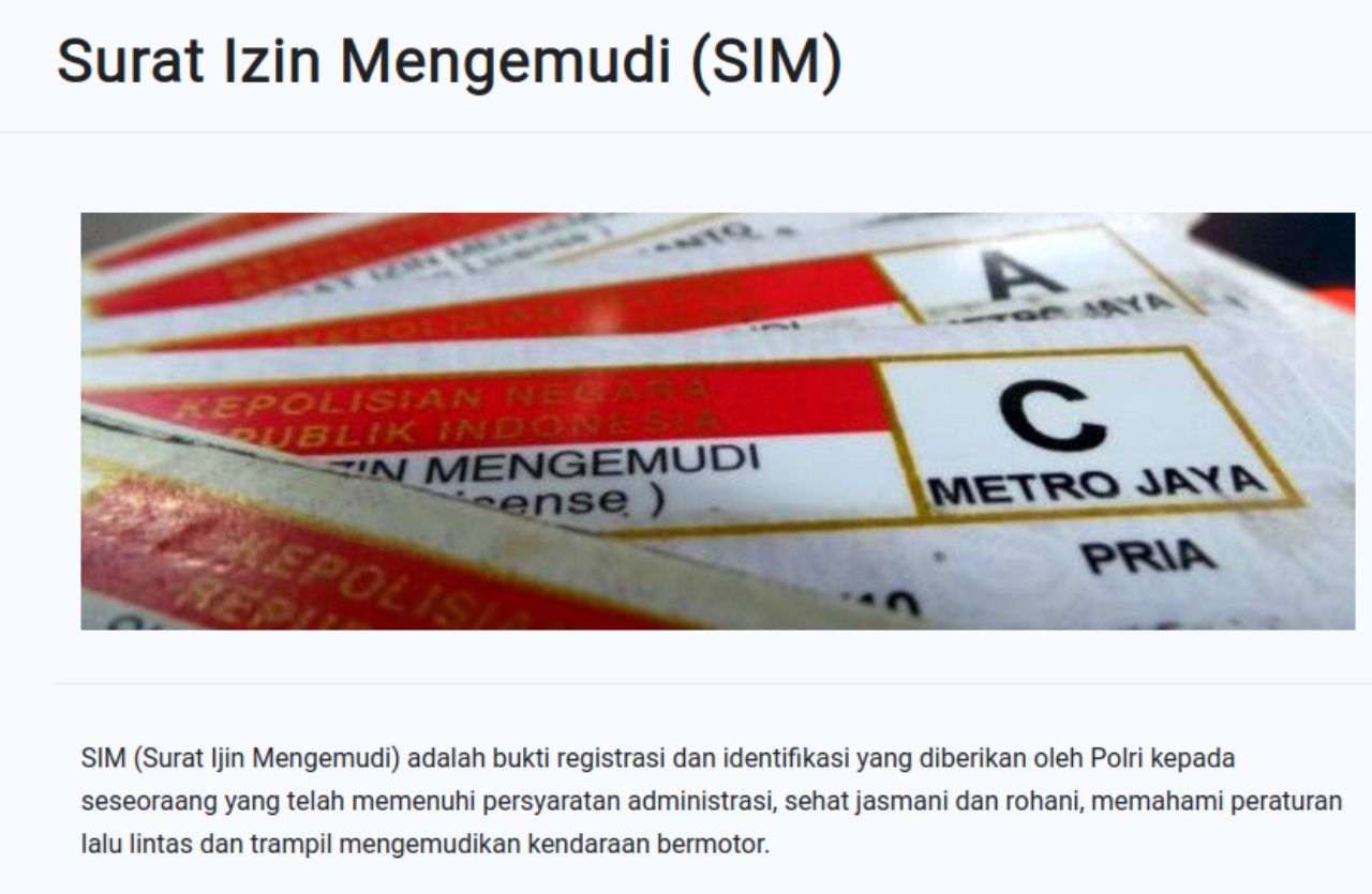 Ingin bikin SIM? Temukan panduan lengkap persyaratan bikin SIM di Indonesia. Pelajari syarat usia, dokumen, ujian, dan biaya terbaru untuk SIM A, C, D, hingga SIM umum.