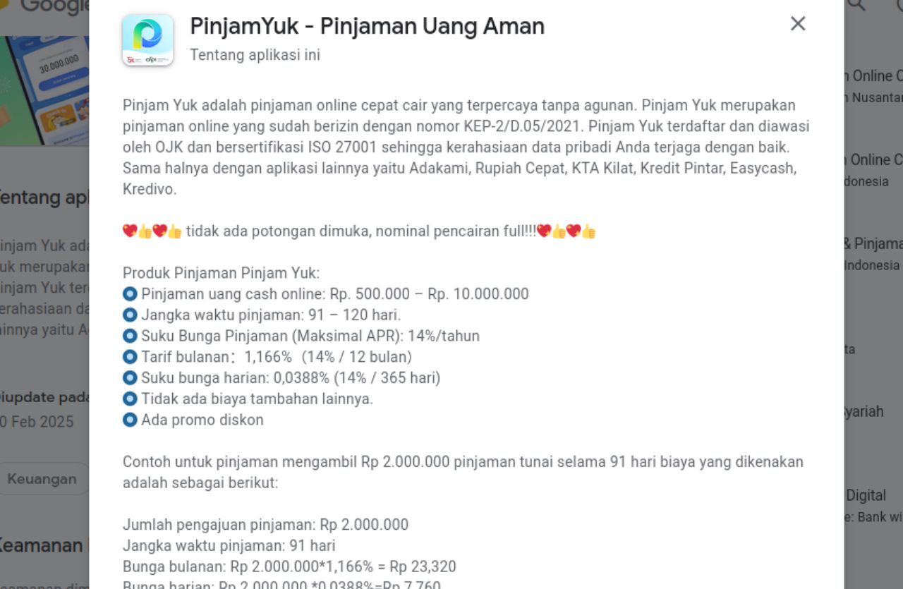 Pinjam Yuk Apakah Ada DC Lapangan? Temukan jawabannya di sini! Kami mengulas layanan, bunga pinjaman, serta metode penagihan Pinjam Yuk secara lengkap dan jelas.