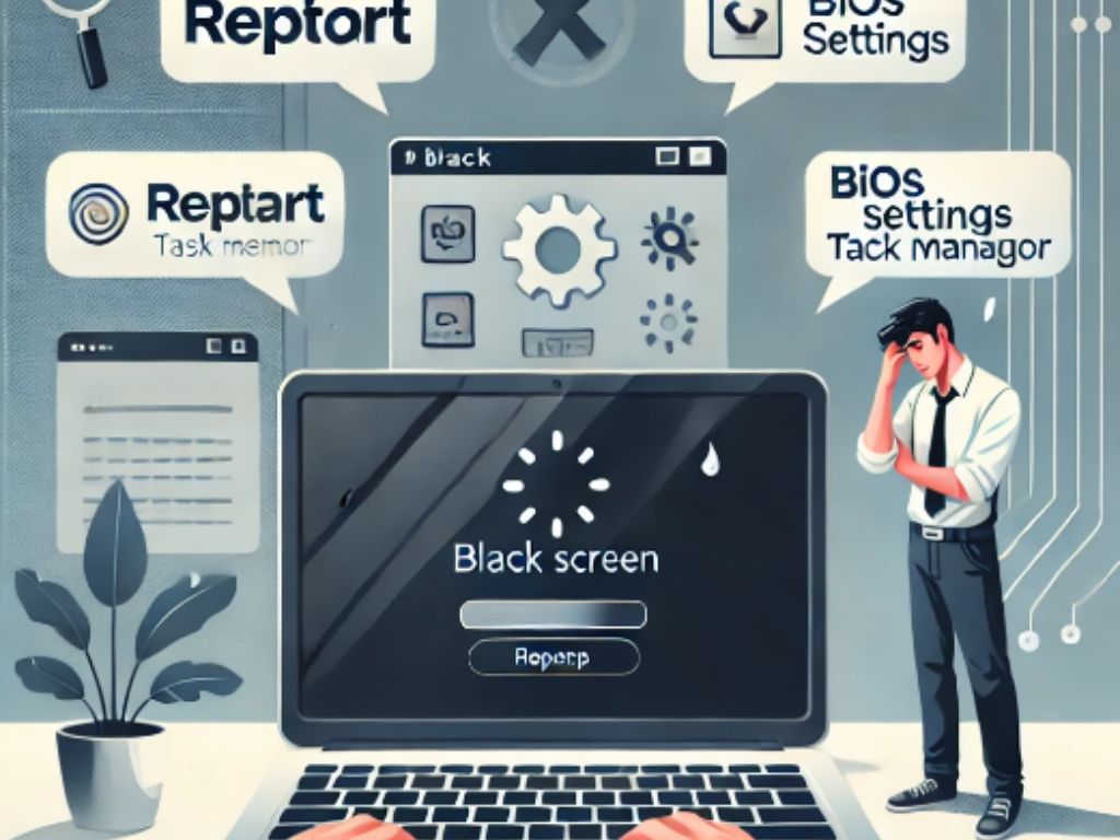 Cara mengatasi laptop black screen bisa dilakukan dengan beberapa langkah sederhana seperti restart, masuk ke Safe Mode, memperbarui driver grafis, hingga mengecek RAM.