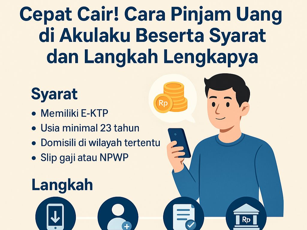 Pernah nggak sih, kamu butuh pinjaman uang yang cepat dan gampang? Salah satu pilihan yang bisa kamu coba adalah cara pinjam uang di Akulaku. Dengan menggunakan aplikasi di ponsel, kamu bisa langsung mengajukan pinjaman tanpa harus keluar rumah, dan pastinya prosesnya cepat banget. Cocok buat kamu yang butuh dana mendesak, kan?