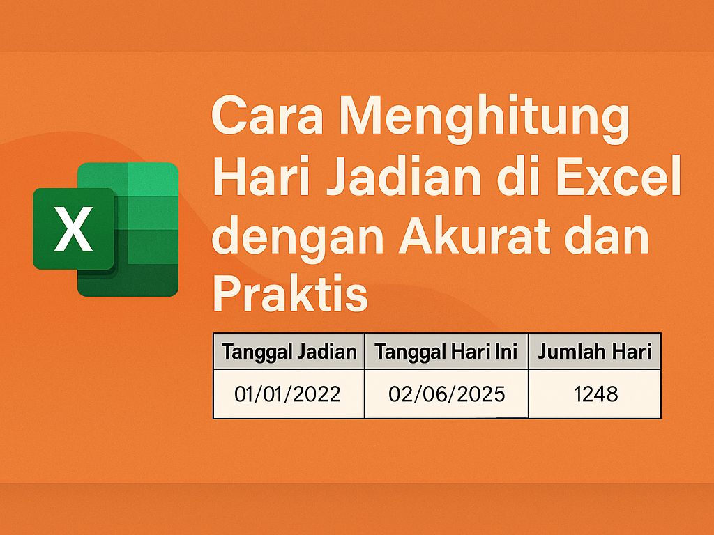 Cara menghitung hari jadian di Excel sebenarnya tidak sesulit yang dibayangkan. Banyak yang mengira menghitung jumlah hari sejak momen spesial butuh aplikasi atau alat khusus. Padahal, cukup dengan Microsoft Excel, semua bisa dilakukan secara otomatis, cepat, dan akurat.