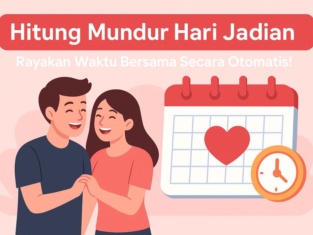 Hitung mundur hari jadian bukan sekadar angka, tapi bentuk kecil dari usaha menjaga kehangatan dalam hubungan. Dulu, banyak yang menandai tanggal penting dengan catatan di kalender, menulis di buku harian, atau sekadar mengingat di kepala. Tapi kini, semuanya bisa dilakukan dengan lebih praktis dan akurat lewat bantuan teknologi.
