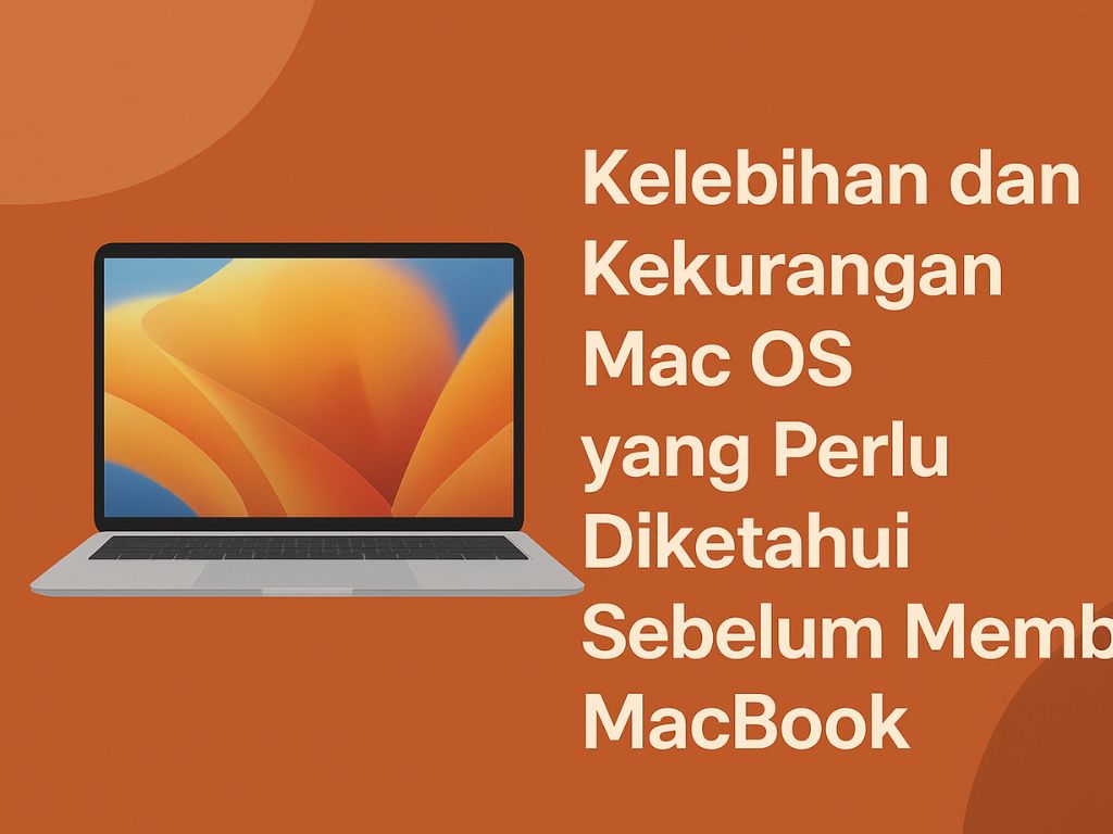 Kelebihan dan kekurangan Mac OS menjadi pertimbangan penting sebelum memutuskan membeli perangkat MacBook. Sistem operasi buatan Apple ini memang dikenal eksklusif, elegan, dan penuh fitur canggih. Namun, di balik keunggulannya, ada pula keterbatasan yang perlu dikenali agar tidak salah langkah dalam memilih perangkat yang sesuai dengan kebutuhan.