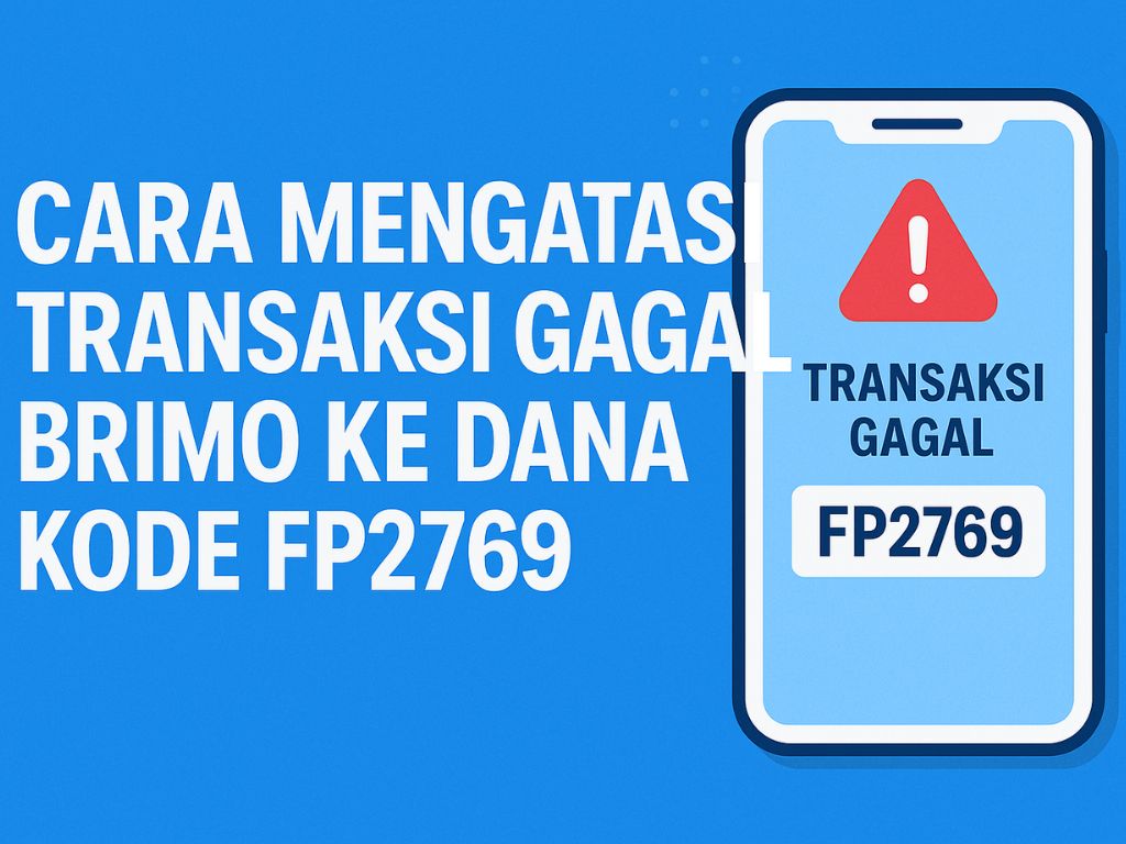 Transaksi gagal BRImo ke DANA kode FP2769 seringkali muncul di saat yang tidak diharapkan. Ketika proses transfer berjalan, layar tiba-tiba menampilkan pesan error dengan kode tersebut. Bagi sebagian orang, pesan ini bisa terasa membingungkan atau bahkan membuat panik. Padahal, kode FP2769 bukanlah sesuatu yang perlu ditakuti.