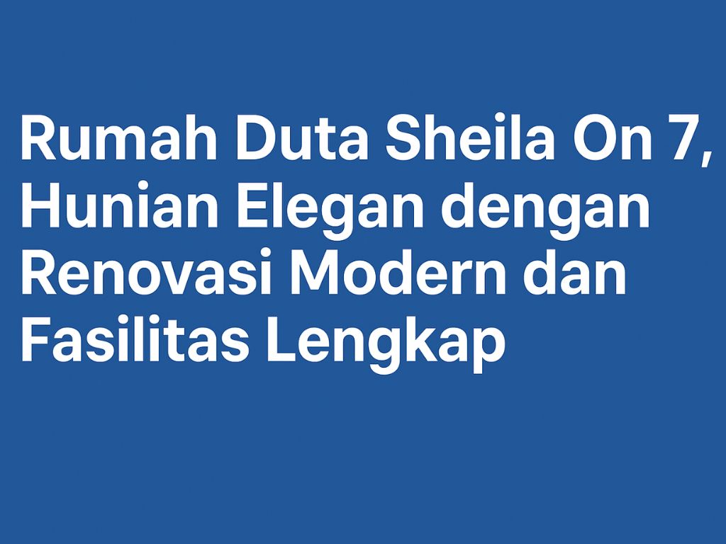 Rumah Duta Sheila On 7 menjadi salah satu hunian musisi tanah air yang menarik perhatian. Tidak hanya karena sosok Duta yang dikenal rendah hati dan bersahaja, tetapi juga karena rumah yang ditempatinya mencerminkan keseimbangan antara kemewahan dan kenyamanan keluarga.